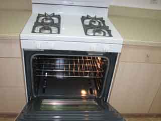 stove and
                  oven