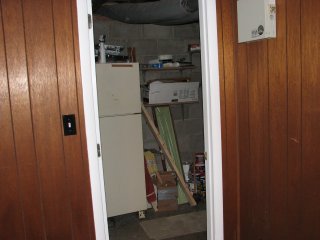 Door to utility room