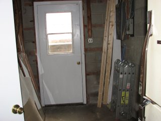 Utility room door