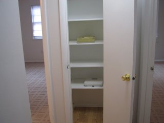 Lower linen closet