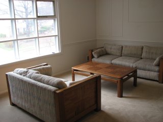 Living room seen from upper landing