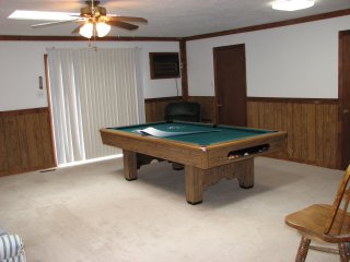 Game room and pool table